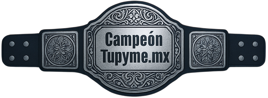 Cinturón de Campeón Tupyme.mx